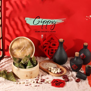 Lồng hấp bánh bao, xửng hấp bánh bao há cảo bằng tre loại to (1 lồng kèm đáy và nắp) - Gippy Decor