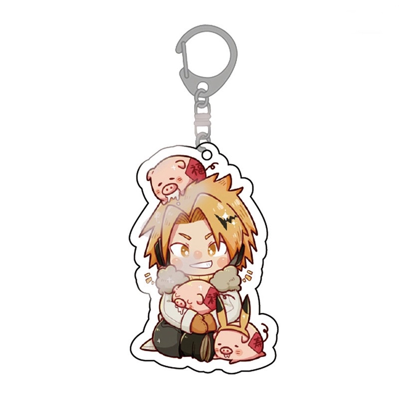 ( Mica trong acrylic ) Móc khóa IN HÌNH BOKU NO HERO ACADEMIA HỌC VIỆN ANH HÙNG ver BABY MỪNG NĂM MỚI anime chibi