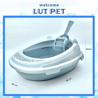 Khay vệ sinh cho mèo [TẶNG KÈM] Xẻng - size lớn 50x40x15