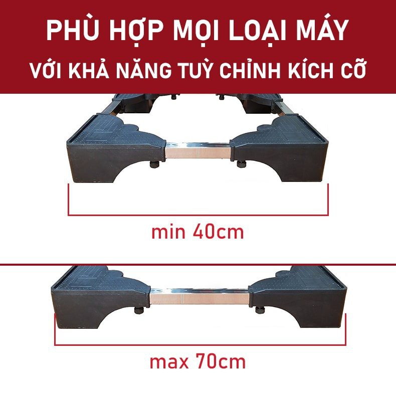 Chân Kê Máy Giặt, Tủ Lạnh Đa Năng - Chất Liệu Lõi Bê Tông