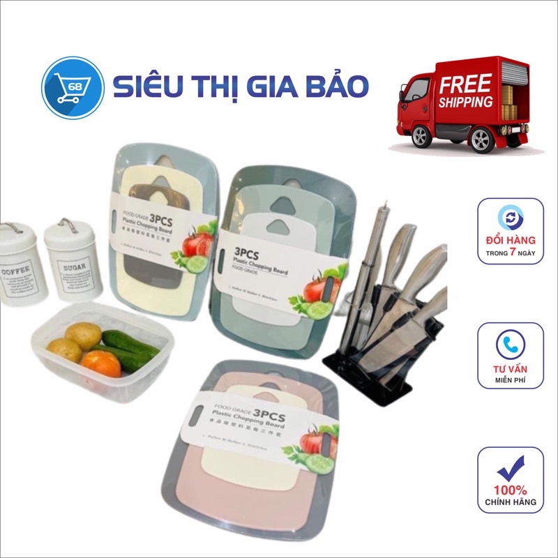 Thớt Kháng Khuẩn Thớt Nhựa Cao Cấp Chống Nấm Mốc Trơn Trượt Nhà Bếp An Toàn Cho Sức Khỏe Bền Đẹp