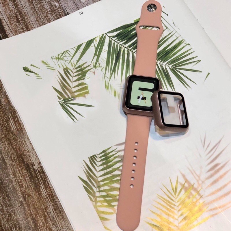 Combo siêu hot gồm bảo vệ + kính và dây đeo apple watch cho apple watch series 1,2,3,4,5 size 38,40,42,44mm