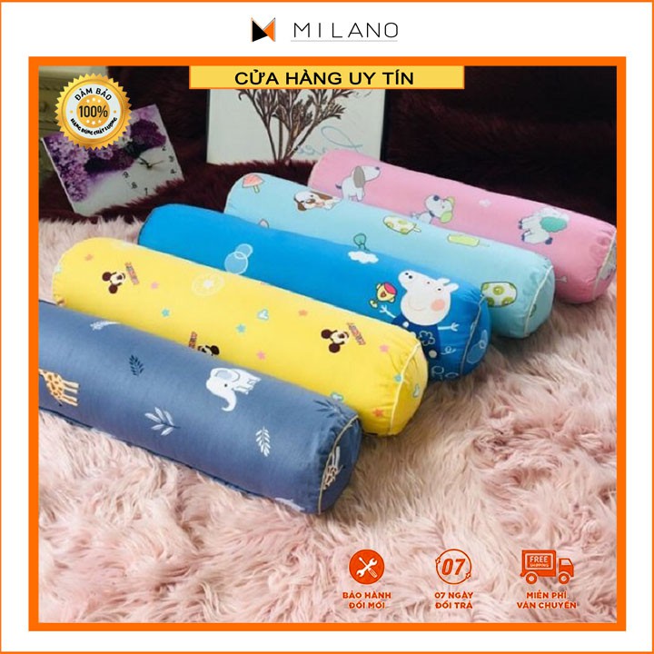 Gối ôm người lớn cotton 100% loại đẹp có khóa kéo, 30x95cm