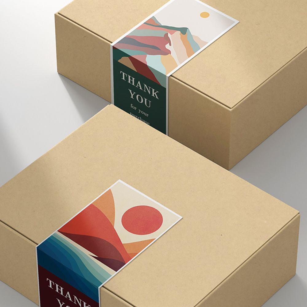 CHOOKEY 52 Miếng Dán Chữ Thank You Trang Trí Gói Quà