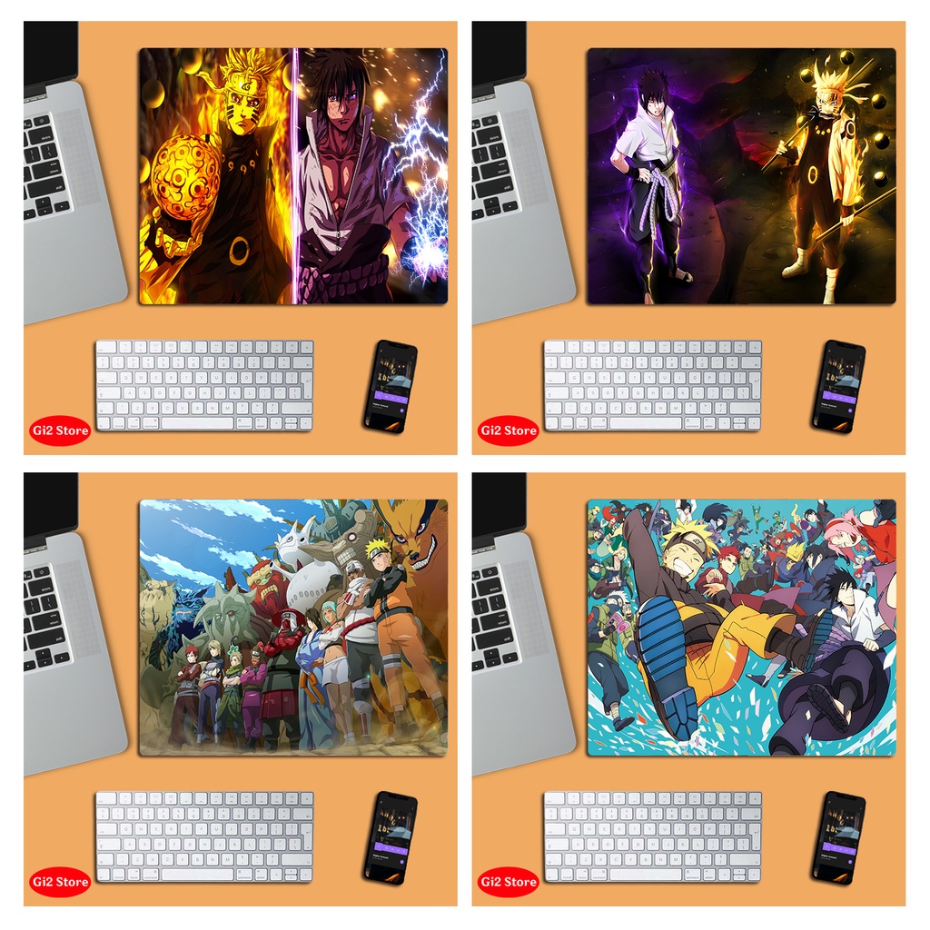 Lót chuột anime Naruto cỡ nhỏ size 20x24, in 3D đẹp siêu rẻ (mẫu mới)