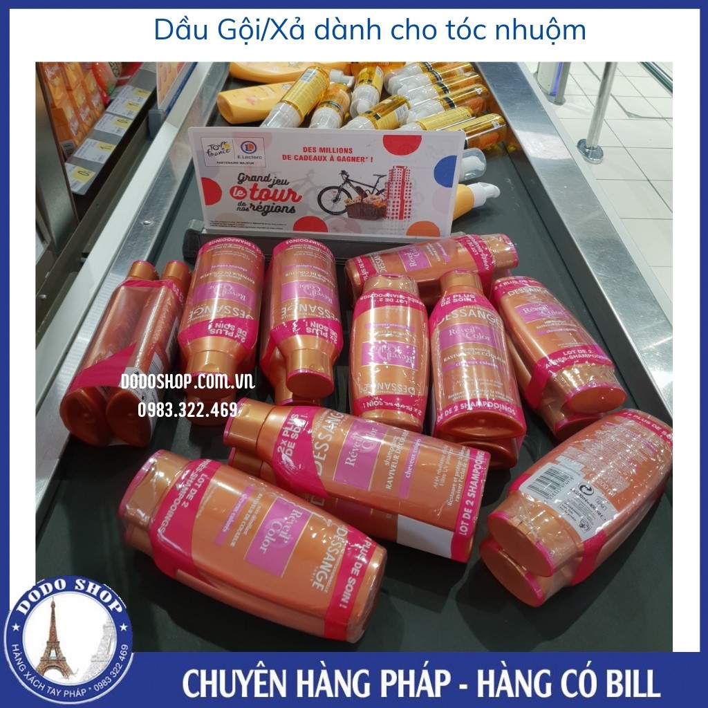 Dầu gội Dessange reveil color dành cho tóc nhuộm, giúp tóc giữ được màu nhuộm gốc, đồng thời bảo vệ tóc chắc khỏe.