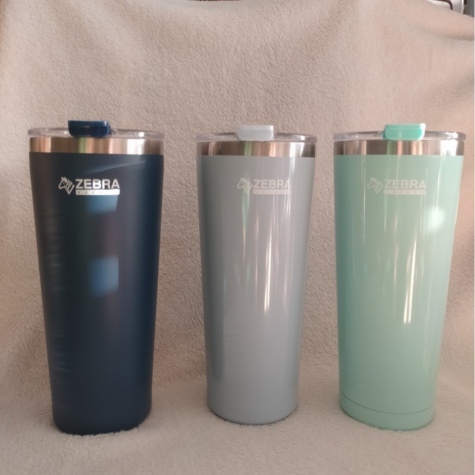 Ly giữ nhiệt inox zebra Thái Lan tặng kèm túi vải có quai đeo 870ml - 112702