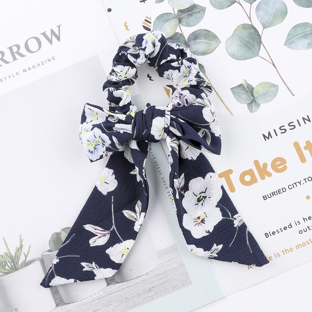 Dây Buộc Tóc Vải Chấm Bi Xinh Xắn Cho Nữ