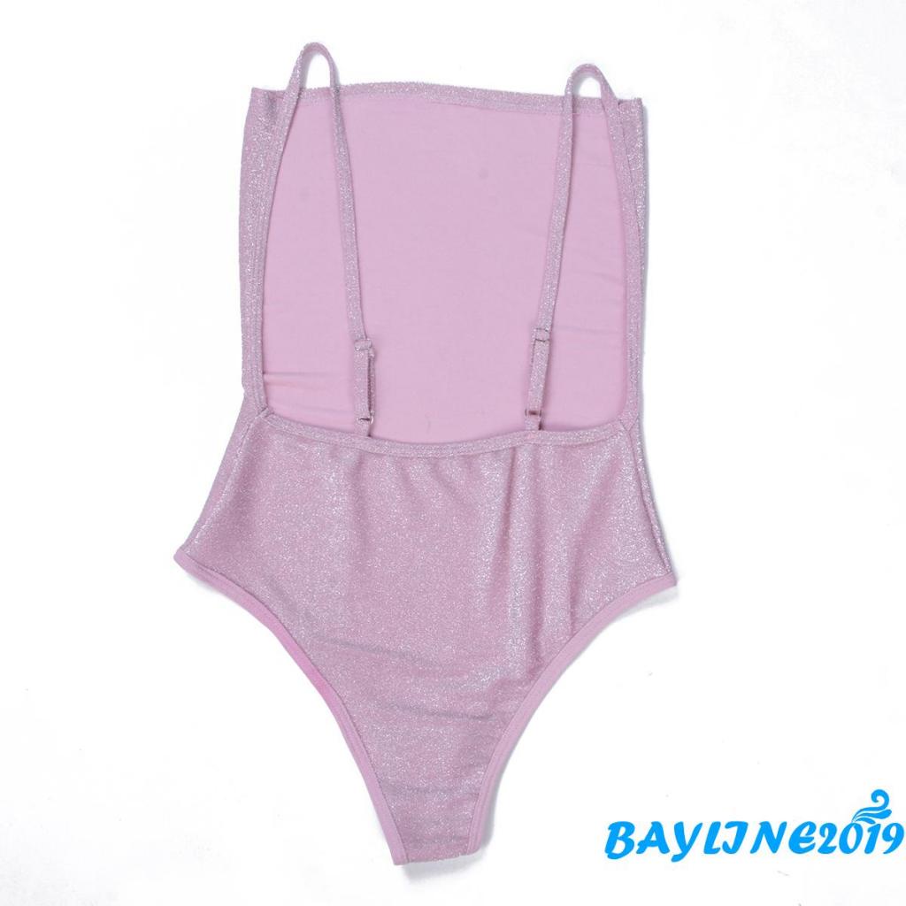 Áo Liền Quần Cổ Chữ V Vải Lụa Bóng Quyến Rũ Dành Cho Nữ | BigBuy360 - bigbuy360.vn
