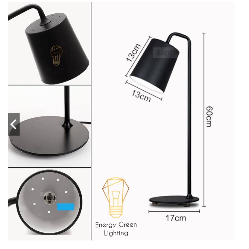 Đèn bàn làm việc Energy Green Lighting cao cấp VINTAGE DB-3048 4 Màu- Kèm bóng LED 5w - Bảo hành 12 tháng