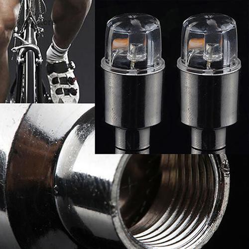 Set 2 Đèn Led Gắn Van Lốp Xe Phát Sáng Cho Xe Đạp Xe Hơi Xe Máy