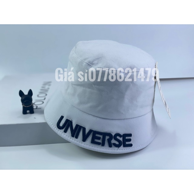 Mũ vành cụp - nón bucket hàn quốc thêu chữ universe sành điệu thời trang nữ