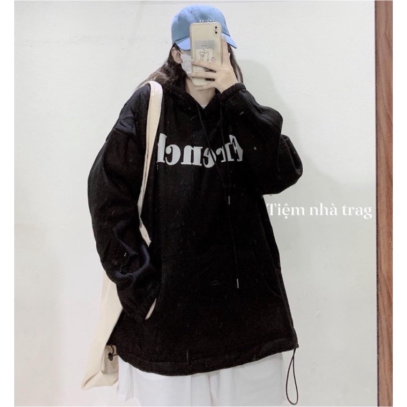 áo hoddies chữ frech