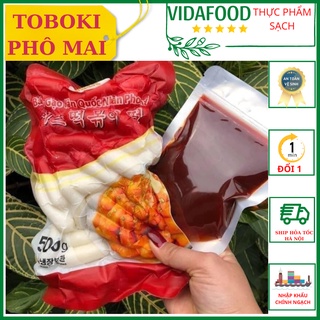 Bánh gạo toboki phô mai hàn quốc gói 500g, thơm ngon dẻo ngậy, thế giới ăn vặt vidafood