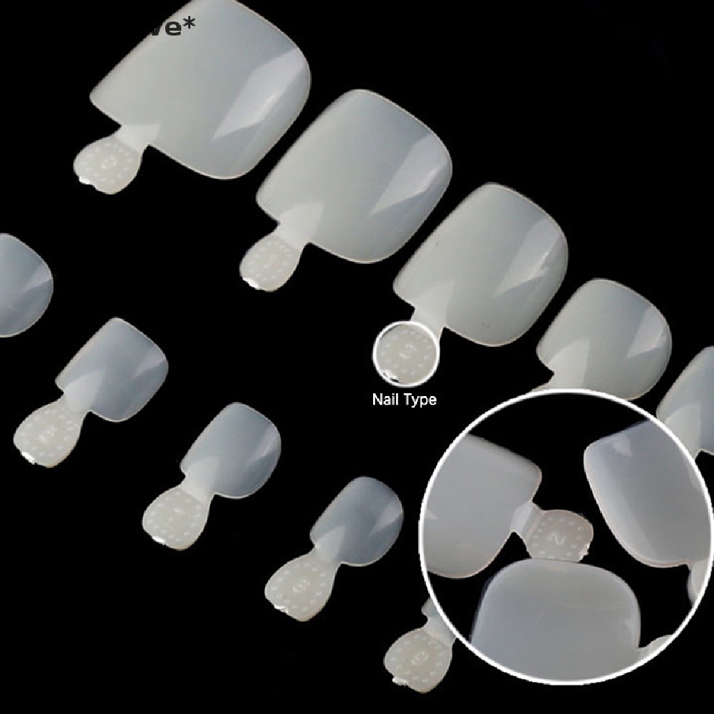 Hộp 100 Móng Chân Giả Bằng Acrylic Cao Cấp
