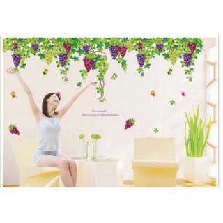 Combo decan tranh dán tường giàn nho