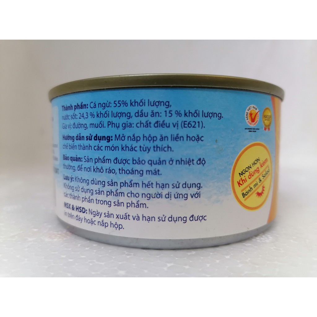 [Hộp 185g] CÁ NGỪ NGÂM DẦU [VN] SEASPIMEX Tuna chunk in oil