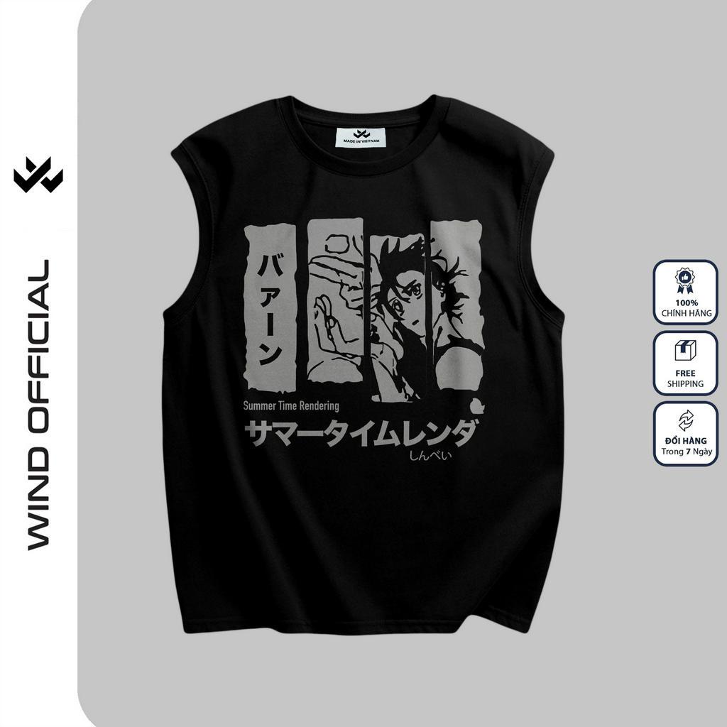 Áo thun sát nách WIIS unisex form rộng tanktop BANG ba lỗ WIIS thời trang nam nữ oversize