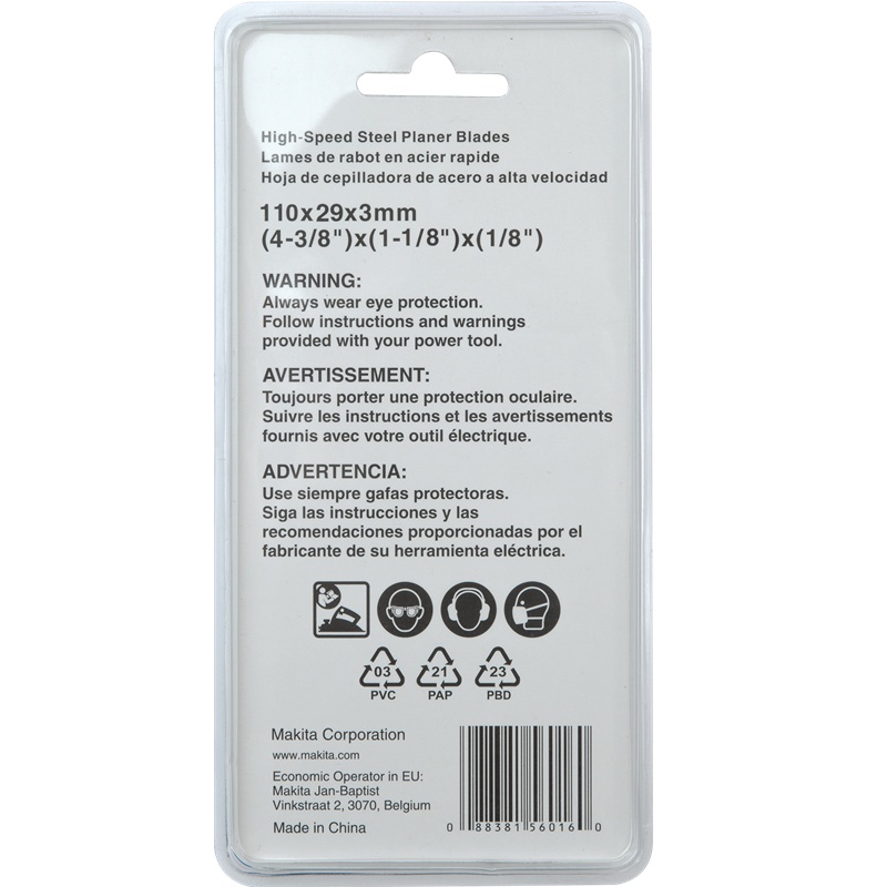 Bộ lưỡi bào 110mm Makita D-71211