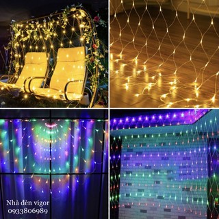 Đèn Rèm Led Lưới Cá 1.5m x 1.5m và 3m x 2m (Chống nước)