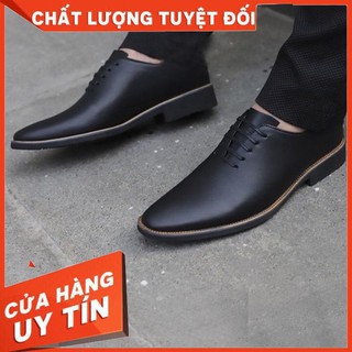 Giày tây nam đẹp da mềm mịn cao cấp - bảo hành 12 tháng bong tróc