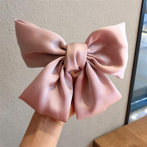 KẸP TÓC NƠ CHO BẠN GÁI, KẸP NƠ VẢI PHI BÓNG SIÊU TO PHONG CÁCH HÀN QUỐC NHIỀU MÀU HÀNG CAO CẤP