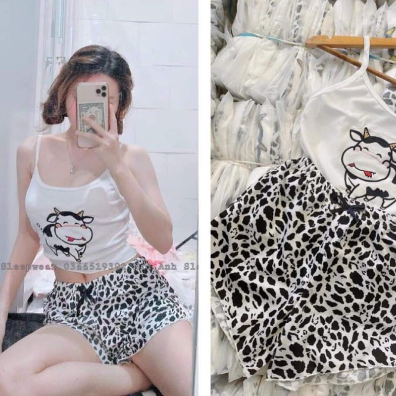 Sét Hai Dây Bò Sữa + Quần Bò Sữa (Kèm Ảnh Thật)