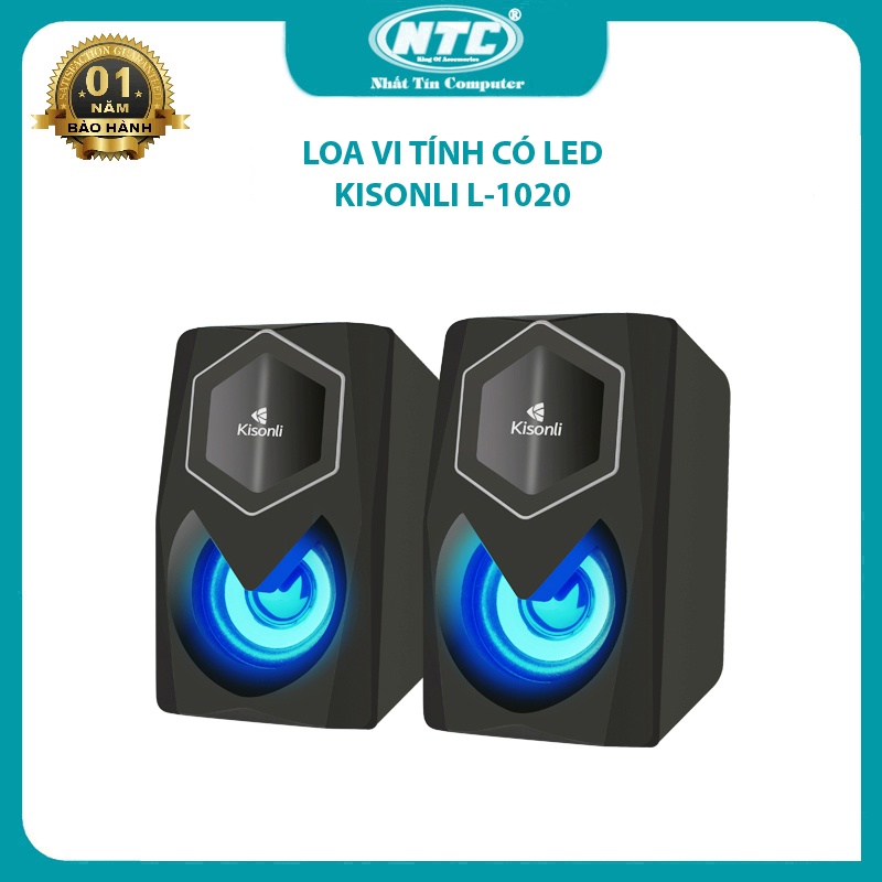 Loa vi tính Kisonli L-1020 có led - thiết kế hiện đại (nhiều màu) Nhất Tín Computer