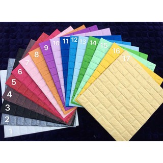 Xốp dán tường 3D loại 1 Hàng đẹp (Không bán hàng rẻ tiền)- Dày dặn, bề mặt lau được, chống ẩm mốc, gia tăng cách âm
