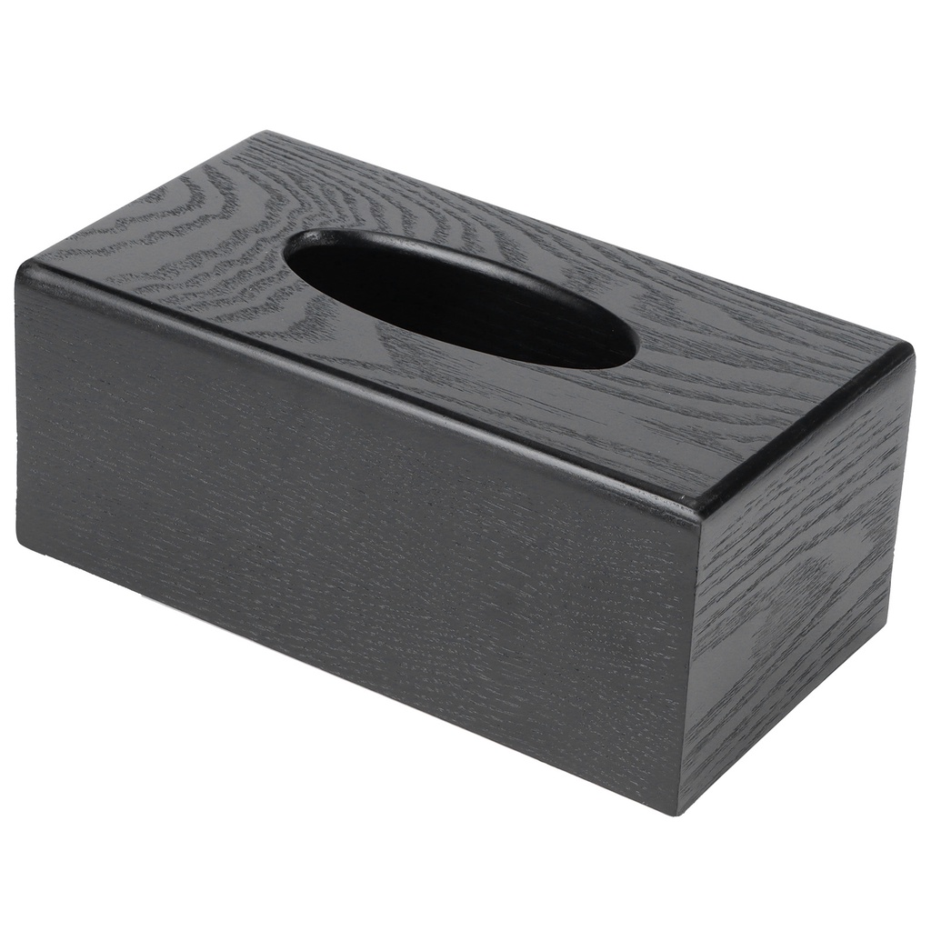 Wisconsin059 Hộp đựng khăn giấy bằng gỗ màu đen ăn Phong cách thanh lịch Giá đỡ cho phòng khách sạn gia đình