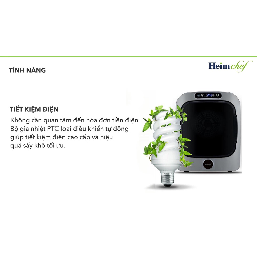 Máy sấy quần áo mini Heim Chef HCD-301UPR [hàng nội địa Hàn]