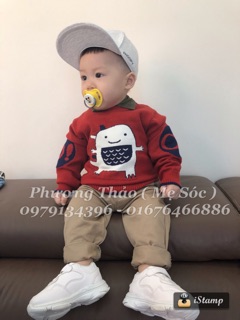 Set áo nỉ và áo len cho bé