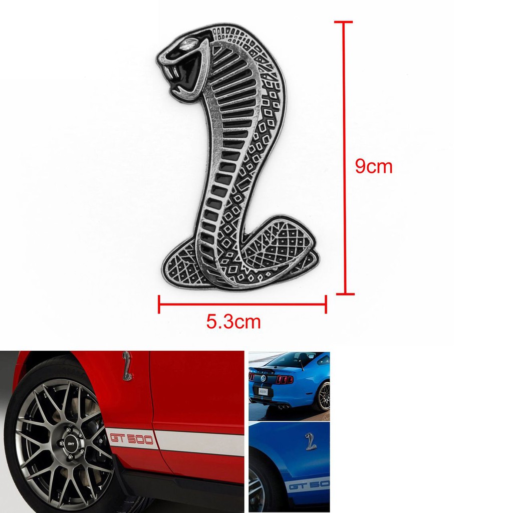 BỘ 2 TEM KIM LOẠI RẮN HỔ CHO XE MÔ TÔ