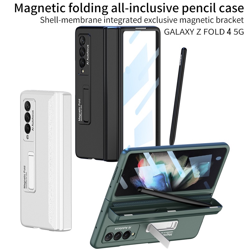 Ốp lưng Samsung Galaxy Z Fold 4 5G ốp điện thoại Z Fold4 ốp ZFold 4 case W23 F9360 casing Folder 4 Ốp Điện Thoại Kính Cường Lực Nắp Gập Từ Tính Bảo Vệ Cho Samsung Z Fold4 ZFold4