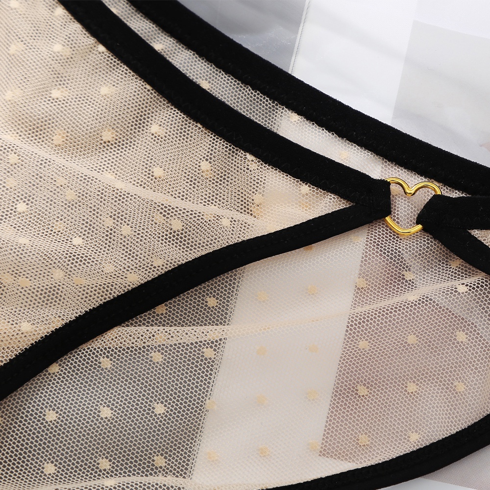 Quần Lót Lọt Khe Eo Thấp Vải Cotton Phối Ren Lưới Trong Suốt Thoáng Khí Nhiều Màu Gợi Cảm Cho Nữ