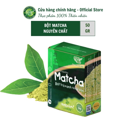 Bộ Sản Phẩm Bột Matcha Trà Xanh Nhật Bản ONELIFE hòa tan uống liền, giảm cân, không đường