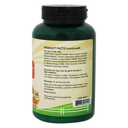 L-Lysine cho mèo tăng sức đề kháng