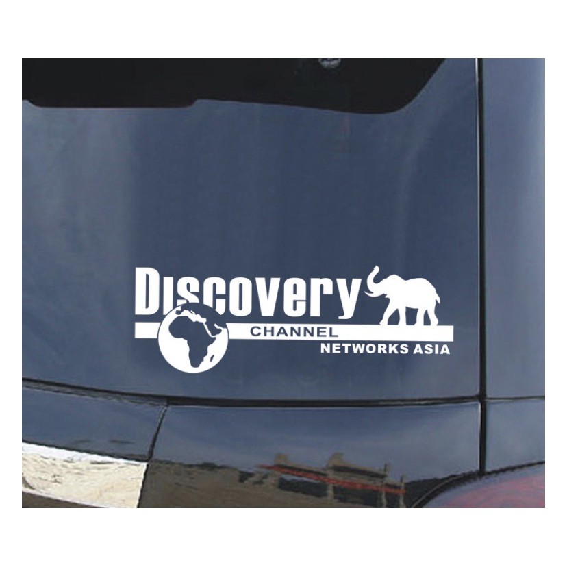 ⚡️Tem Dán Decal Phản Quang DISCOVERY CHANNEL Phong Cách Kèm Dụng Cụ Dán Tiện Lợi