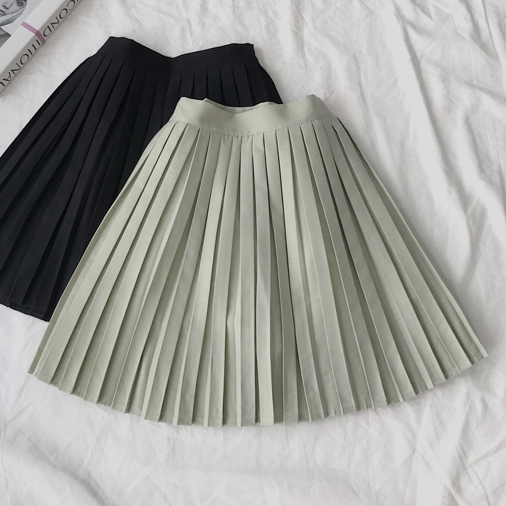 Chân Váy Xếp Ly JEM CLOSET Dáng Chữ A Style Hàn Dễ Thương Nhiều Màu Dễ Phối Đồ FALMI 3408