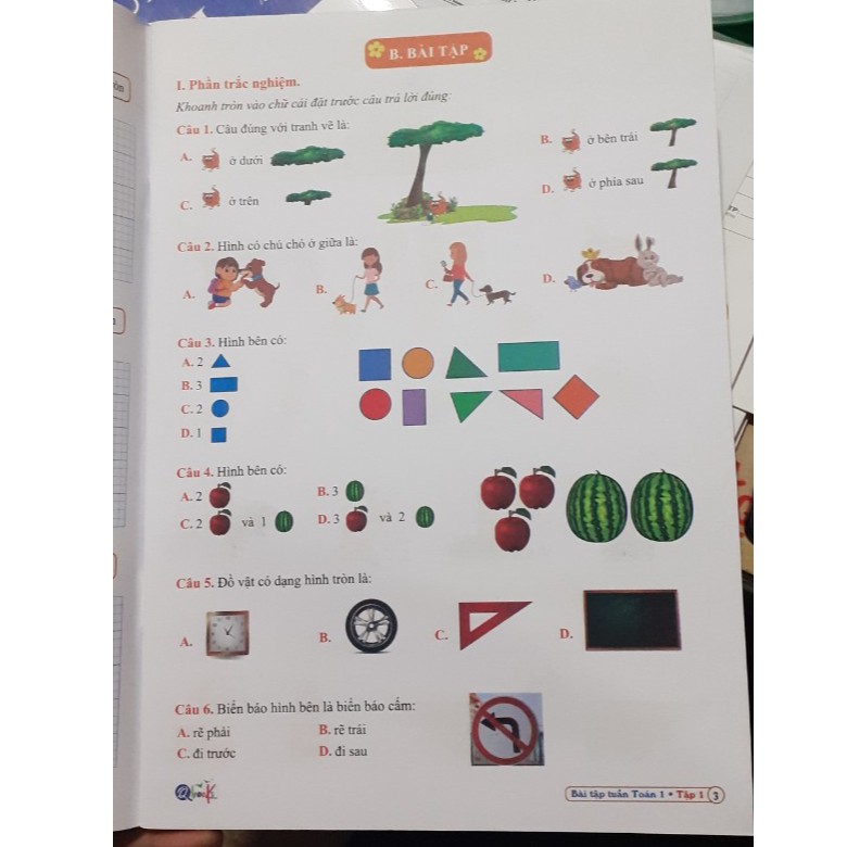 Sách - Bài tập tuần: Toán1 tập 1( Cánh diều 2020)