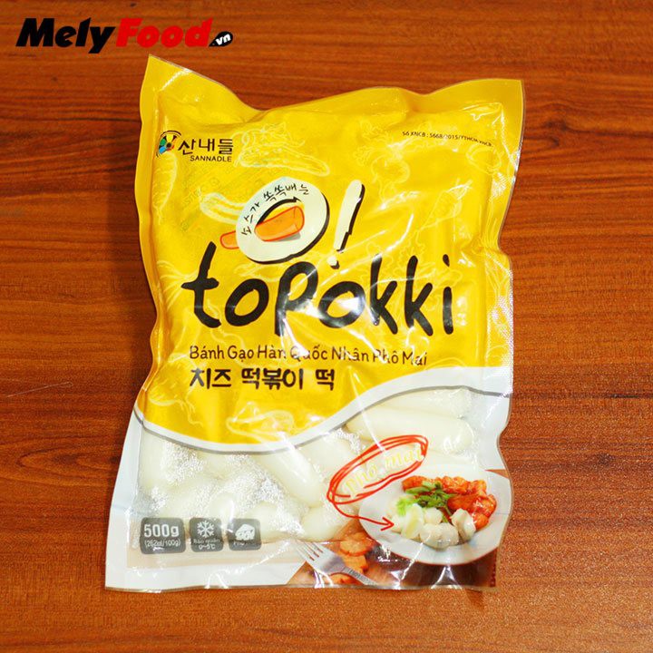 1KG BÁNH GẠO NHÂN PHÔ MAI HÀN QUỐC