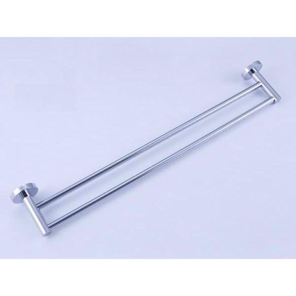 Giá treo khăn nhà tắm  inox 304 bóng  không gỉ cao cấp thiết kế chắc chắn chịu được lực cao .