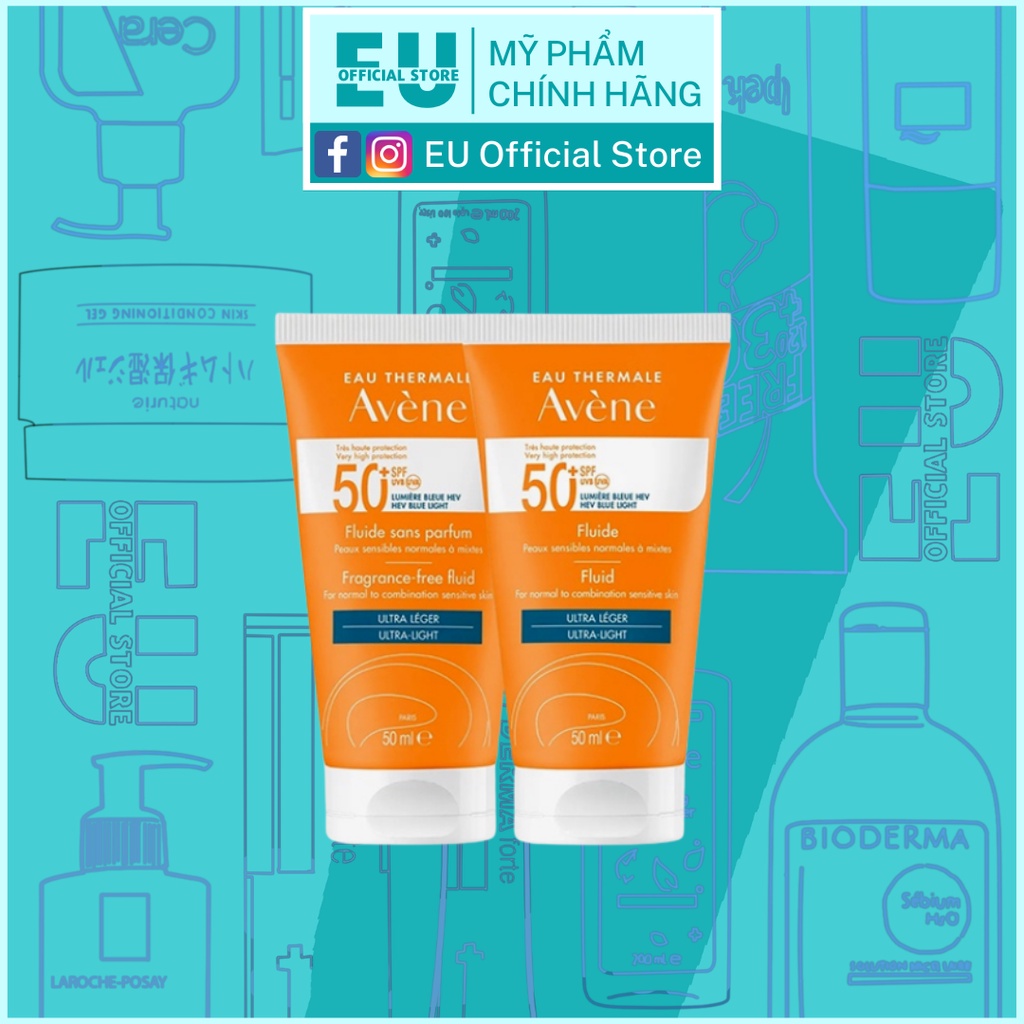 Kem Chống Nắng Avene Dry Touch Fluide /Avene Mattifying Cleanance SPF50+