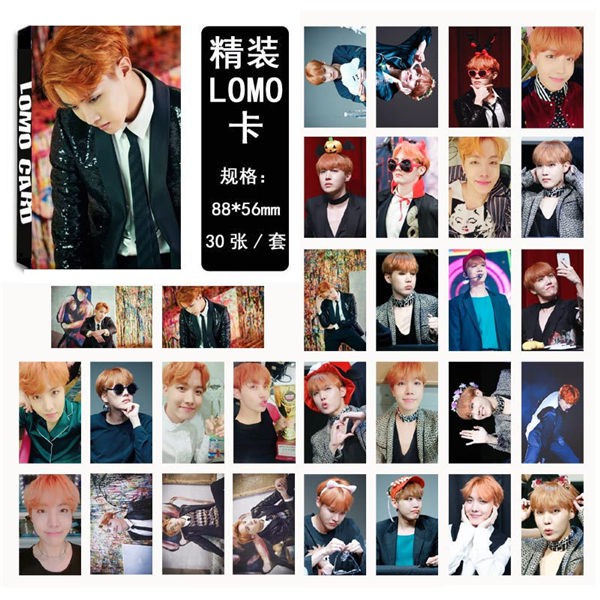 Hộp ảnh Lomo card BTS 5x8 WINGS JUNGKOOK album ảnh idol thần tượng Hàn Quốc