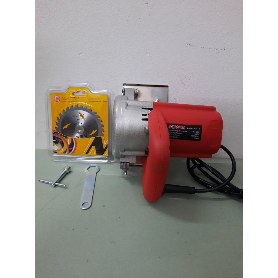 Máy cắt gạch - power-tặng kèm lưỡi cắt gỗ -