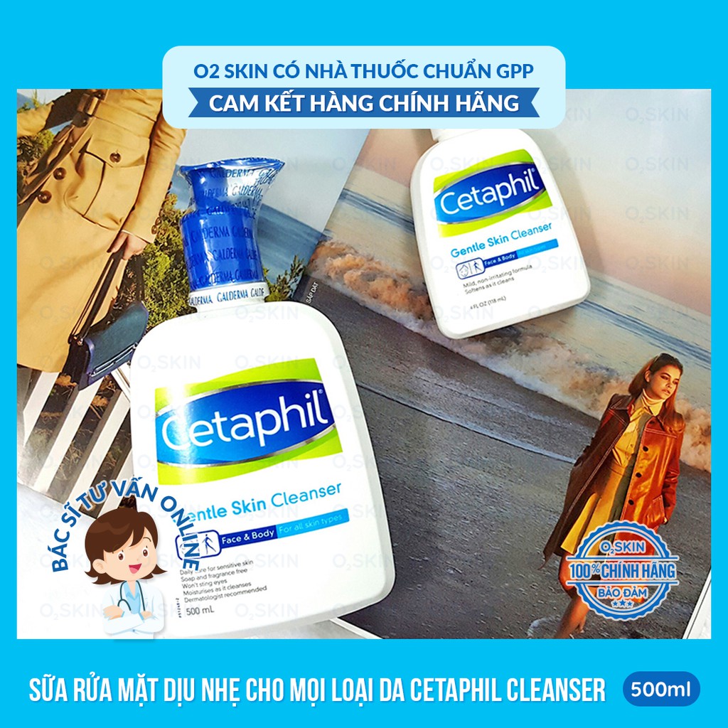 CETAPHIL / CLEANSER / 💕 FREESHIP 💕 Giảm 5k khi nhập mã [O2SKIN]- Sữa rửa mặt cetaphil gentle skin 125ml ~ 500ml | BigBuy360 - bigbuy360.vn