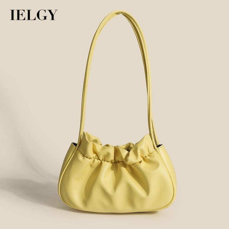 Túi Đeo Vai Hình Bánh Bao Màu Trơn Thời Trang Cho Nữ