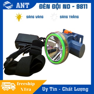 Đèn led pin sạc đội đầu kín nước nđ 9811- 35w