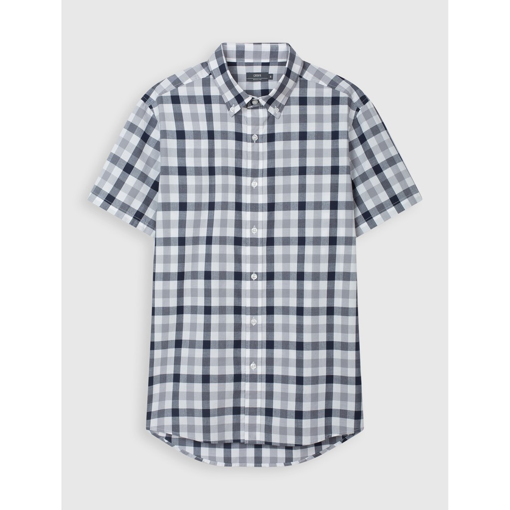 Áo sơ mi nam ngắn tay kẻ 8TH21S006 Canifa | BigBuy360 - bigbuy360.vn