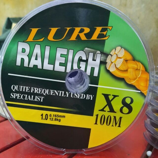 Dây dù câu cá lure raleigh x8 7 màu